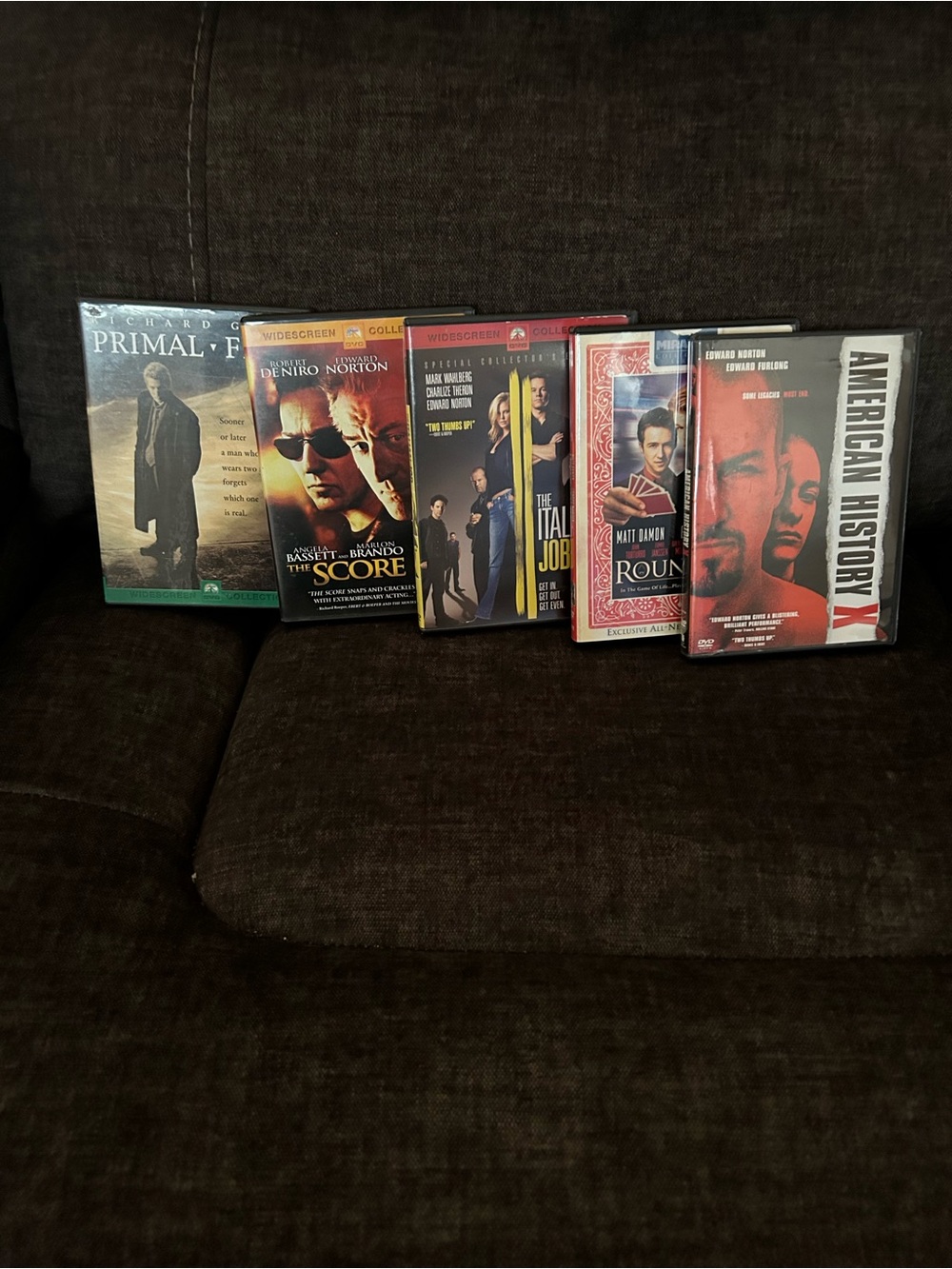 Assorted Edward Norton Movie 5 DVD Collection.